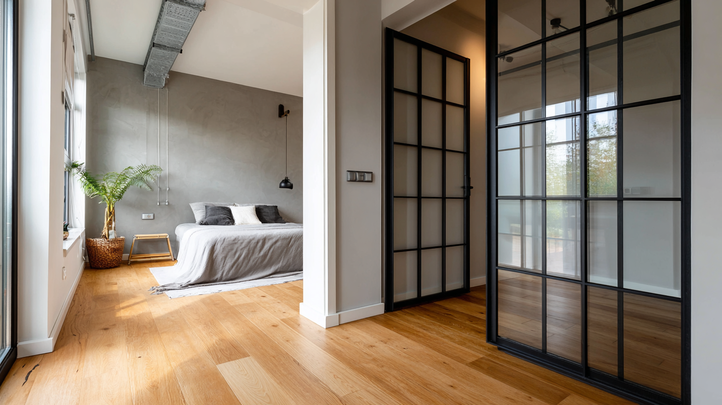 Раздвижная система купе, вариант со стеклянными вставками